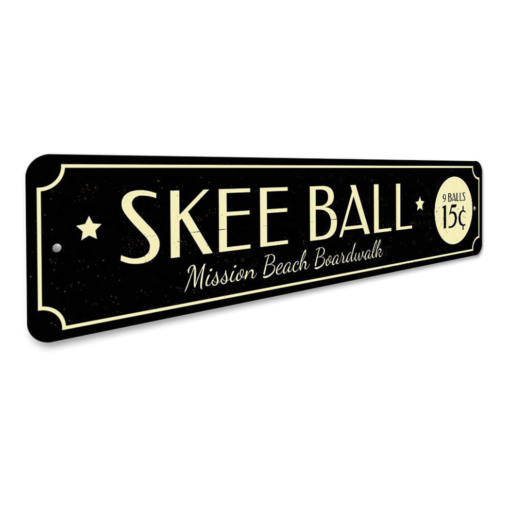 Skee Ball Sign