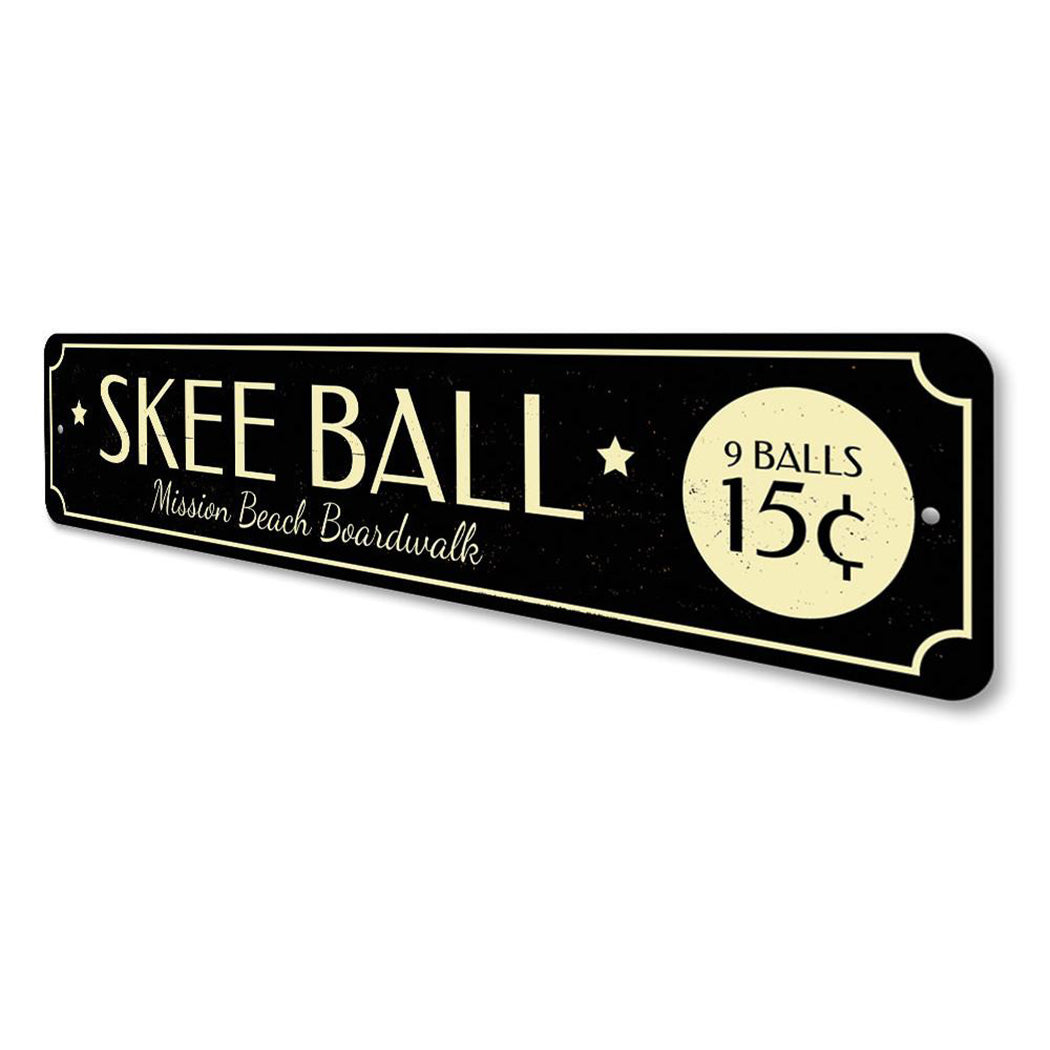 Skee Ball Sign