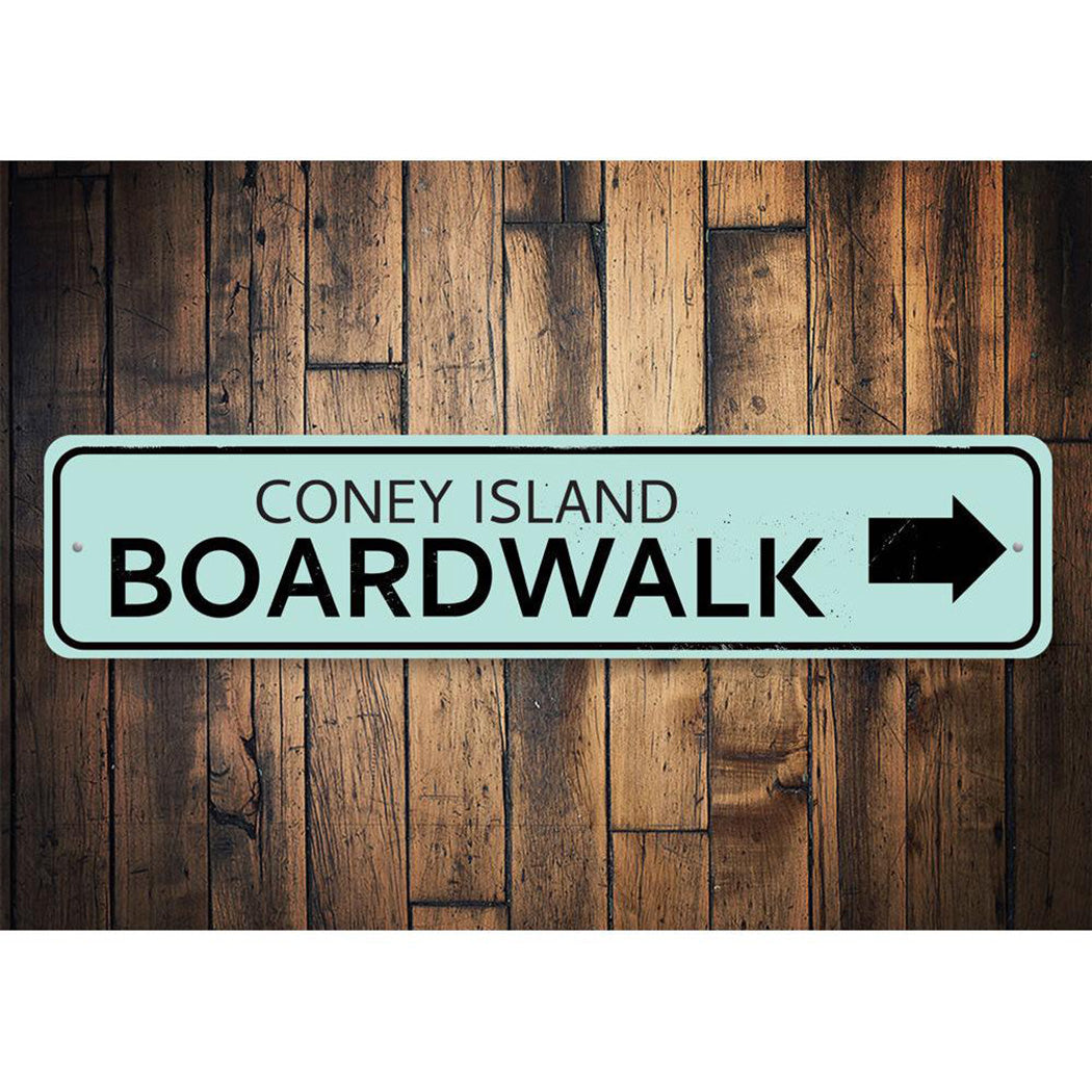 Boardwalk Location Arrow Sign