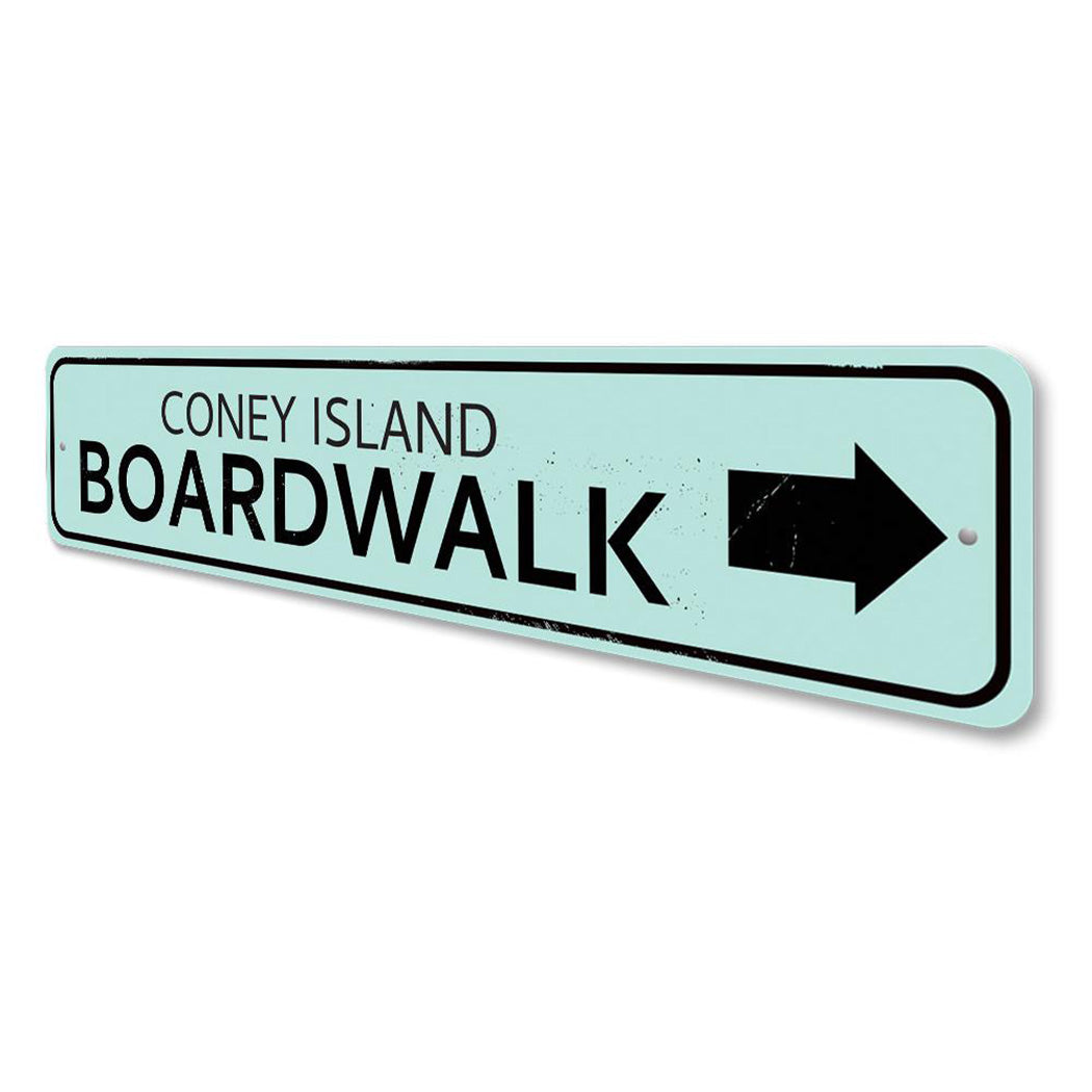 Boardwalk Location Arrow Sign