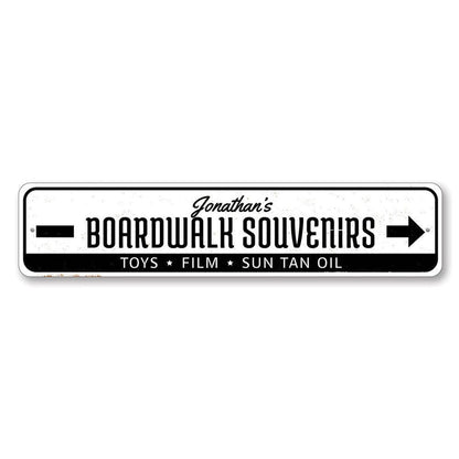 Boardwalk Souvenirs Metal Sign