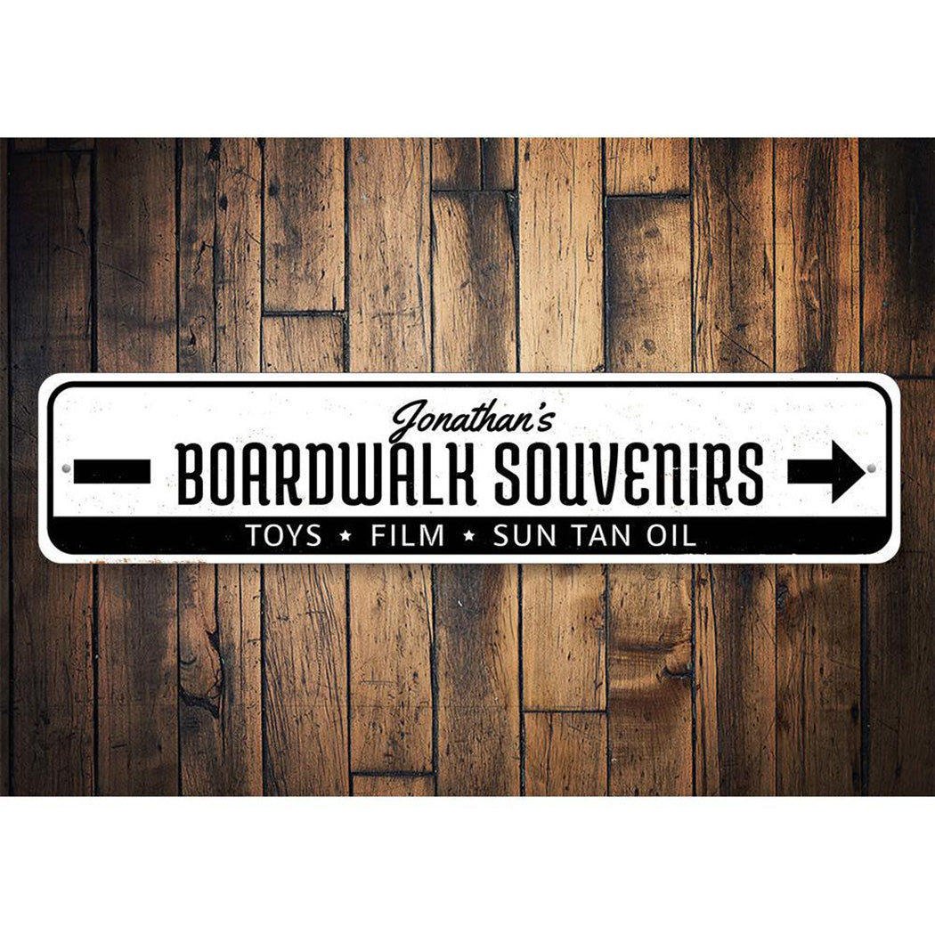 Boardwalk Souvenirs Sign