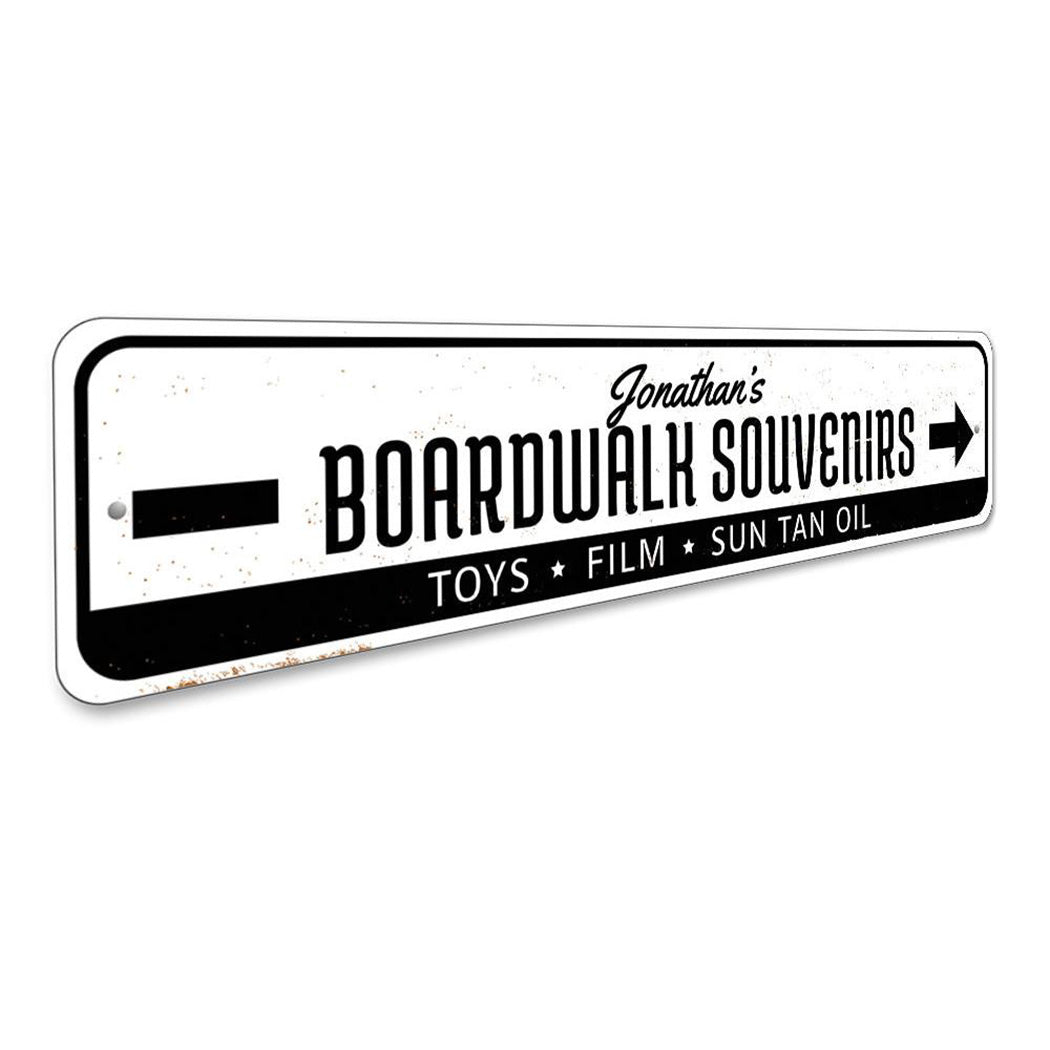 Boardwalk Souvenirs Sign