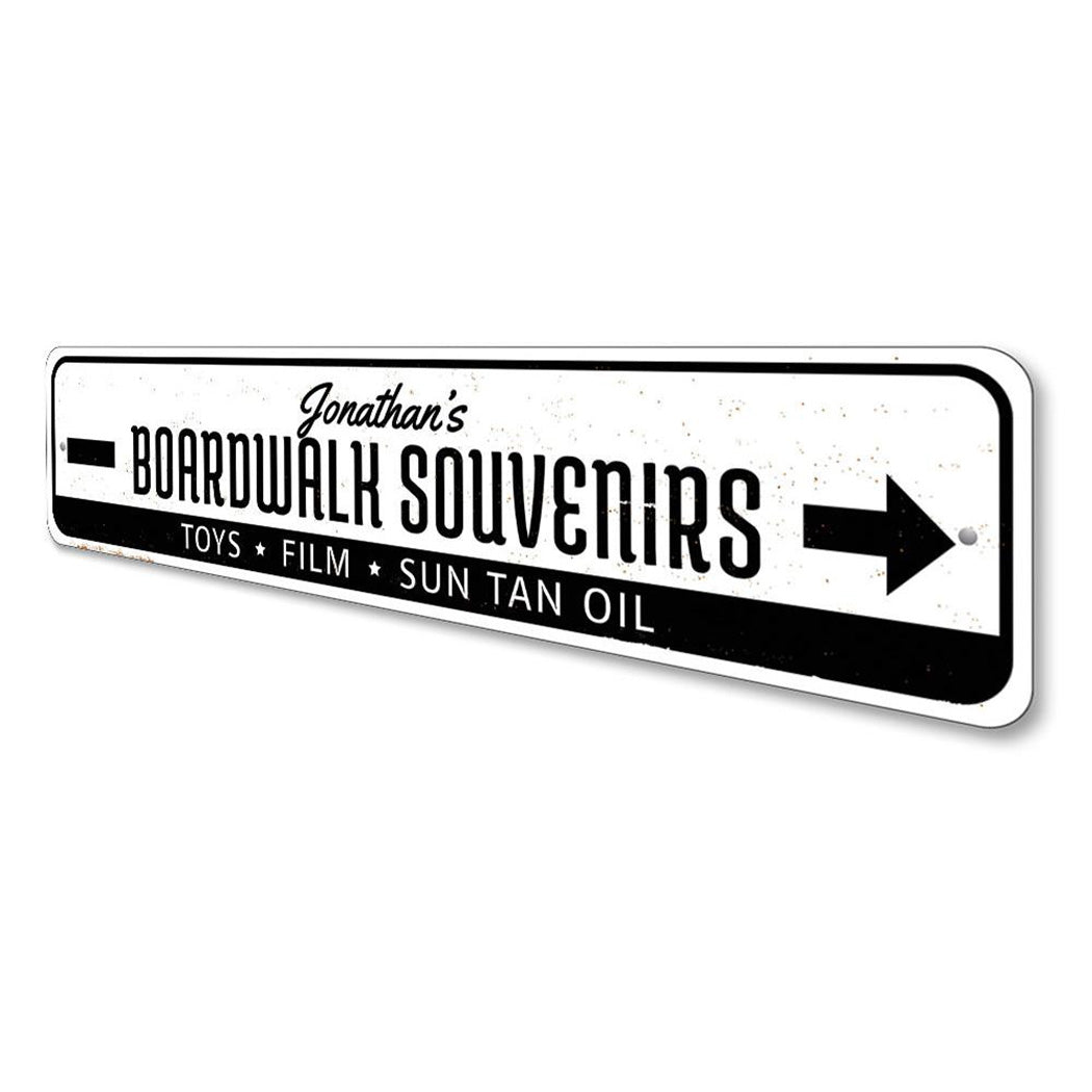 Boardwalk Souvenirs Sign