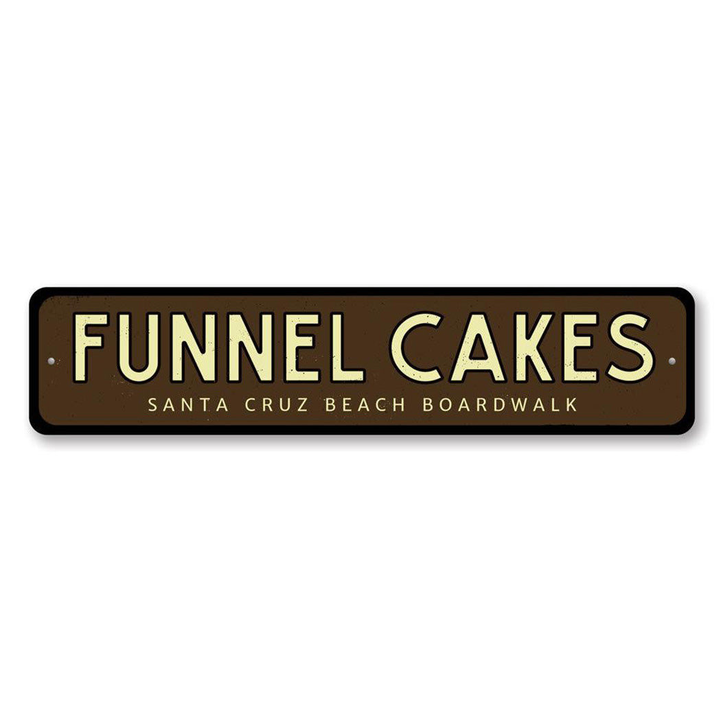 Funnel Cakes Boardwalk Metal Sign