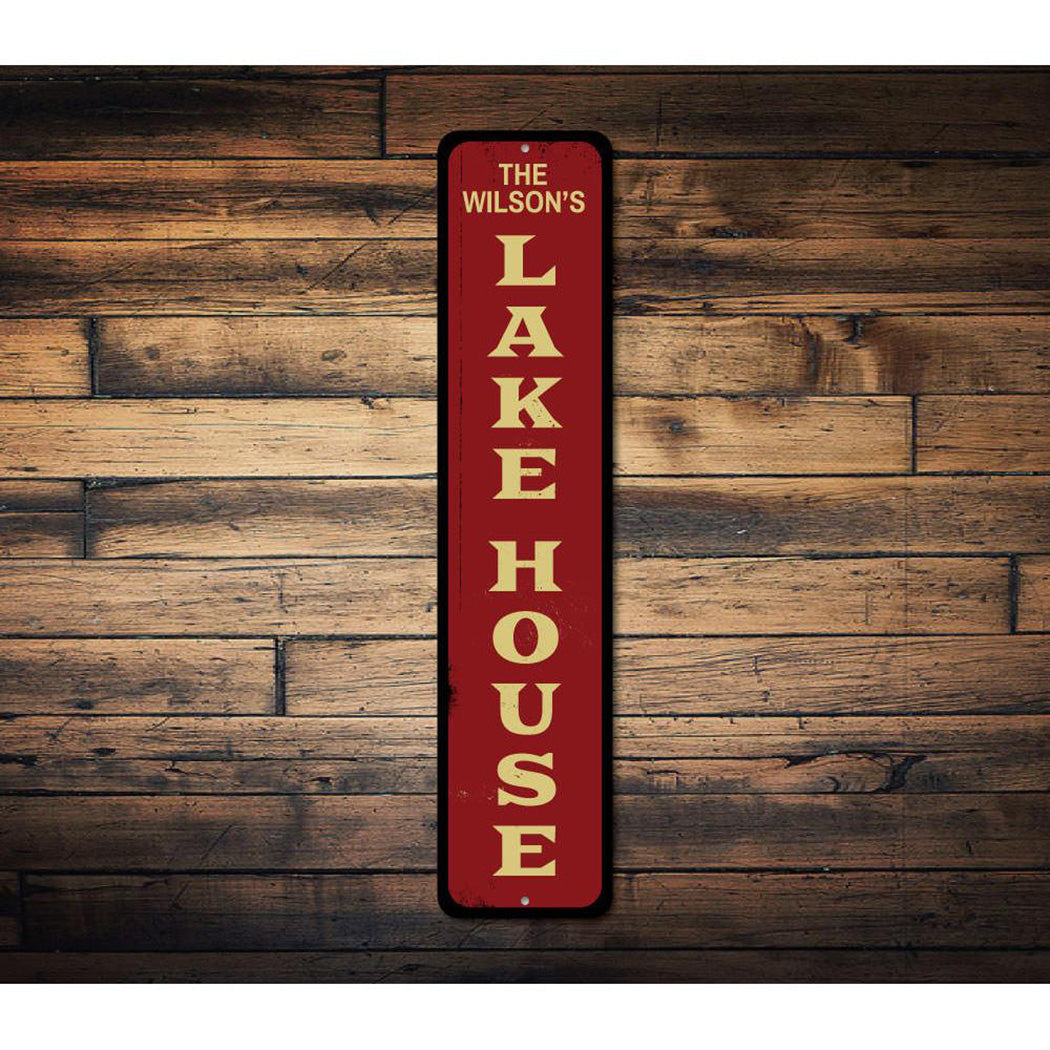 Lake House Vertical Sign