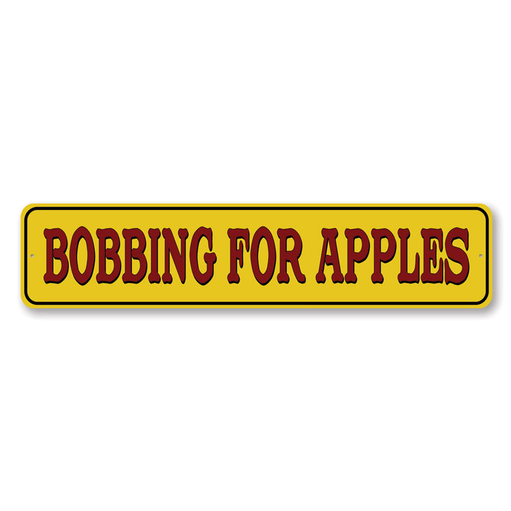 Bobbing For Apples Sign