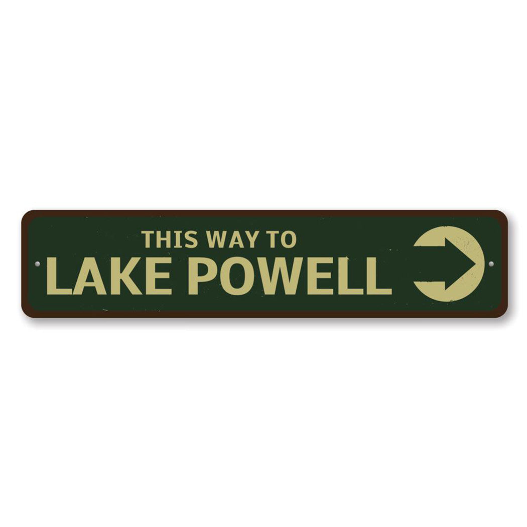 This Way To Lake Sign