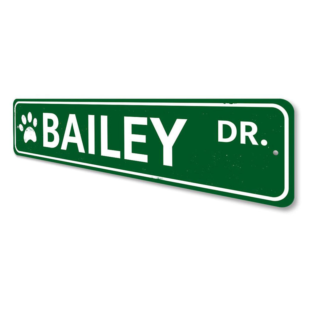 Pet Name Street Sign