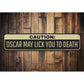 Pet May Lick To Death Sign