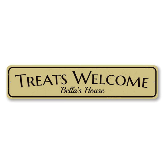 Treats Welcome Sign