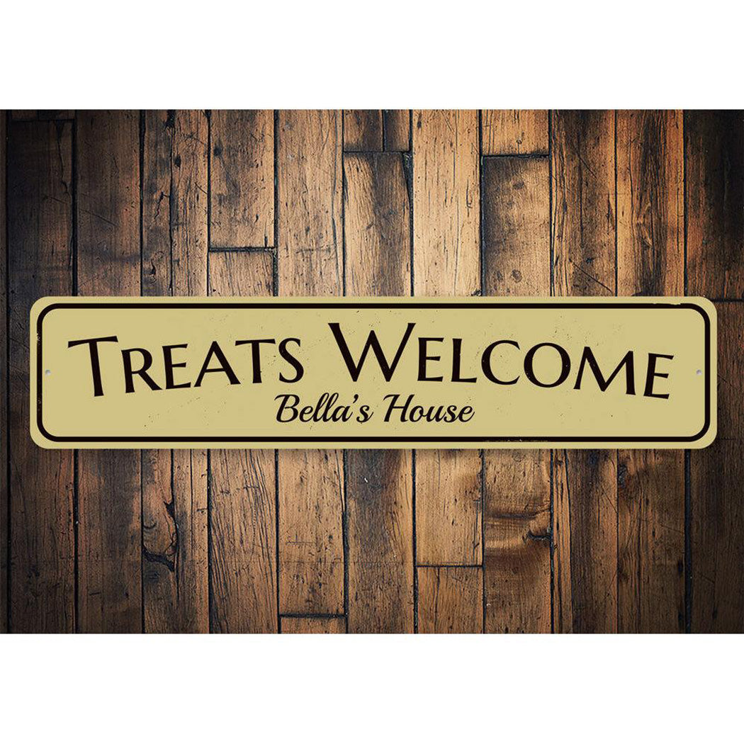 Treats Welcome Sign