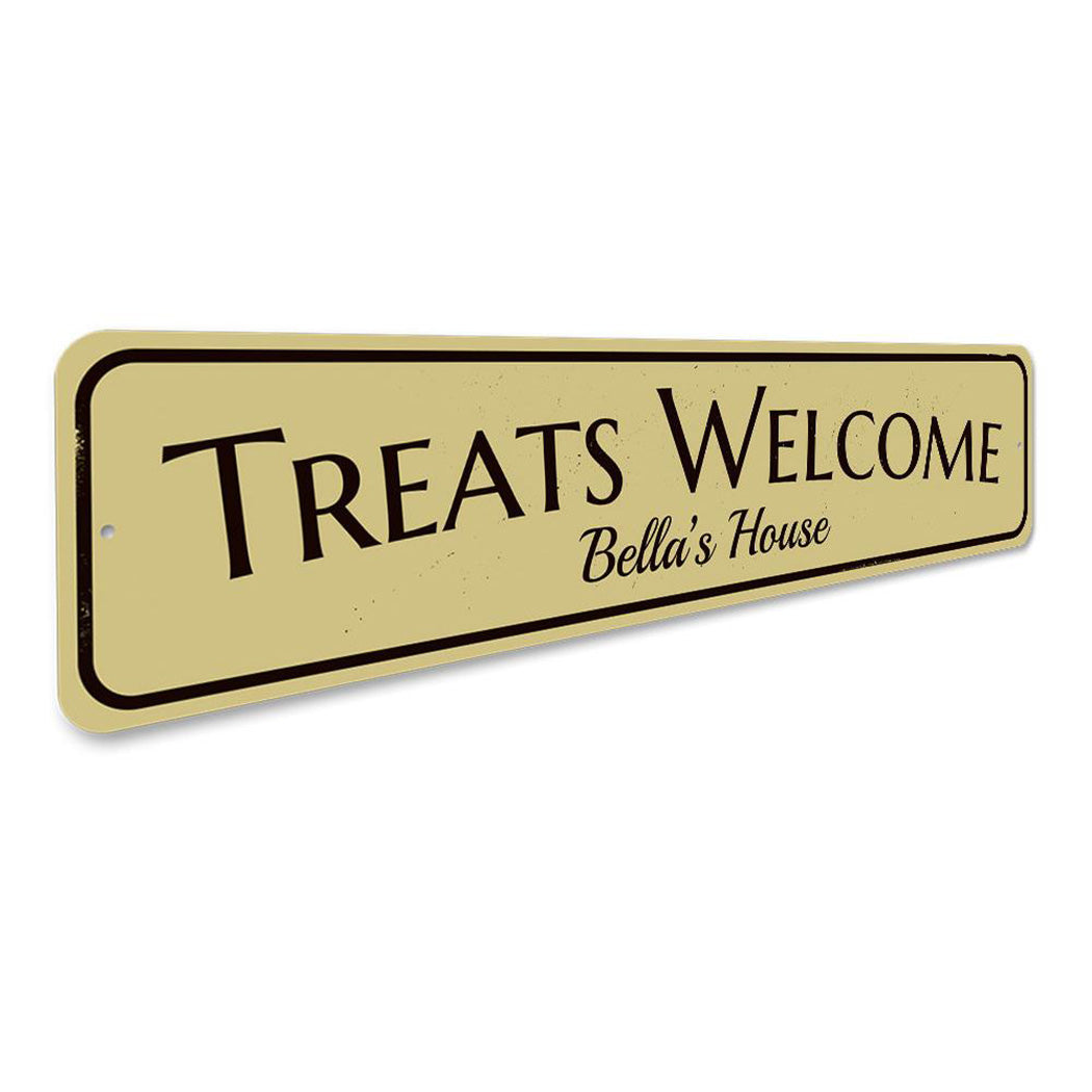 Treats Welcome Sign