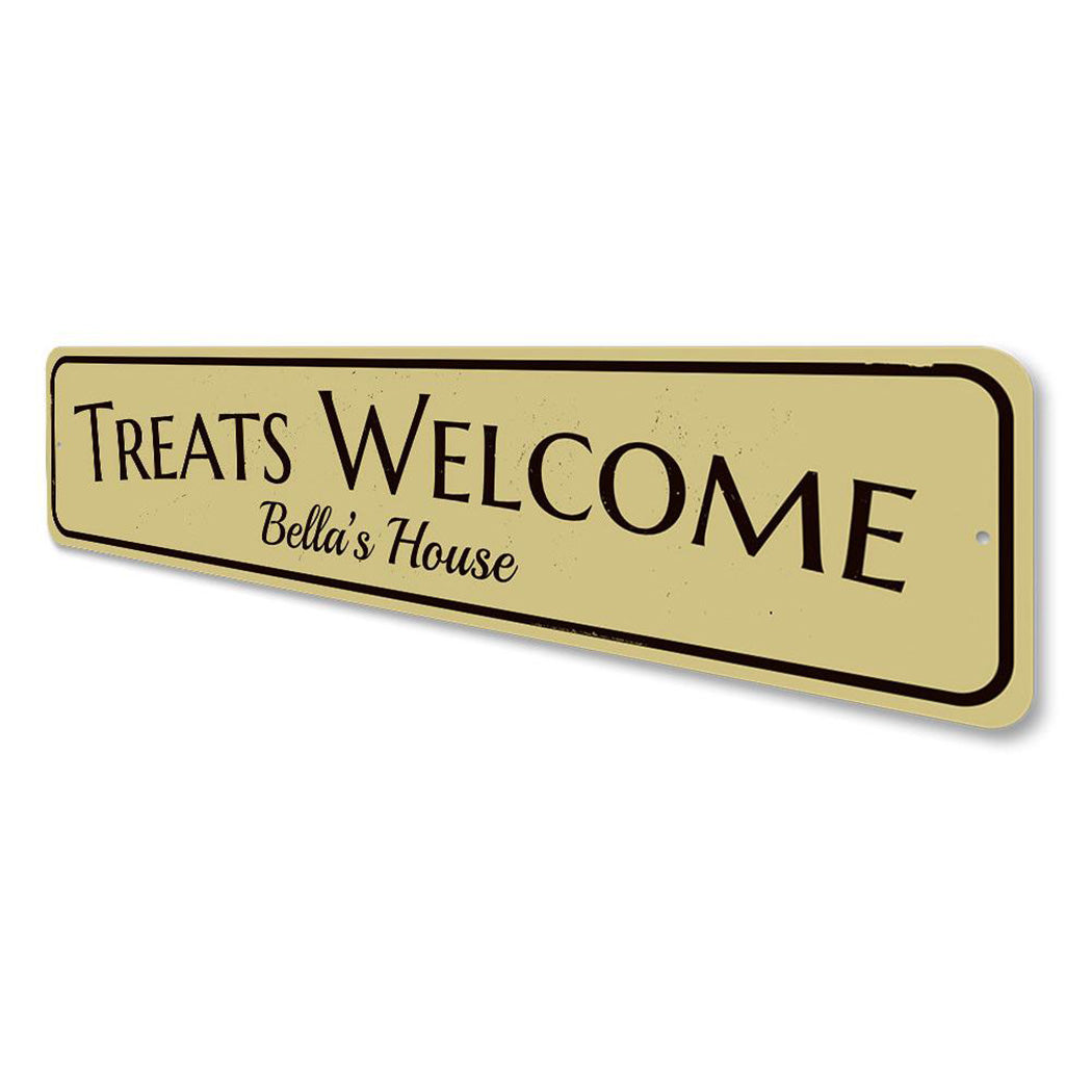 Treats Welcome Sign