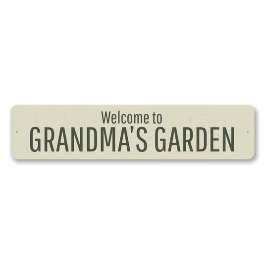 Grandmas Garden Metal Sign