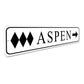 Aspen Triple Diamond Arrow Sign