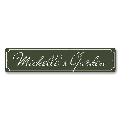 Garden Name Metal Sign