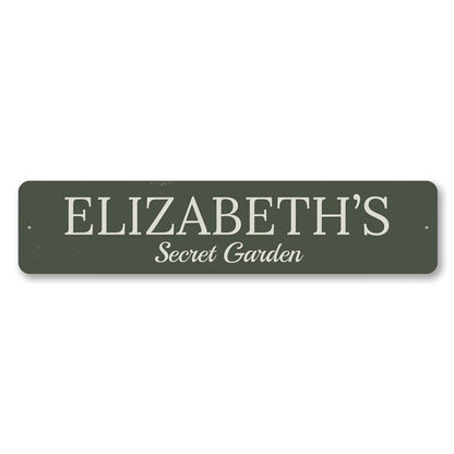 Secret Garden Metal Sign