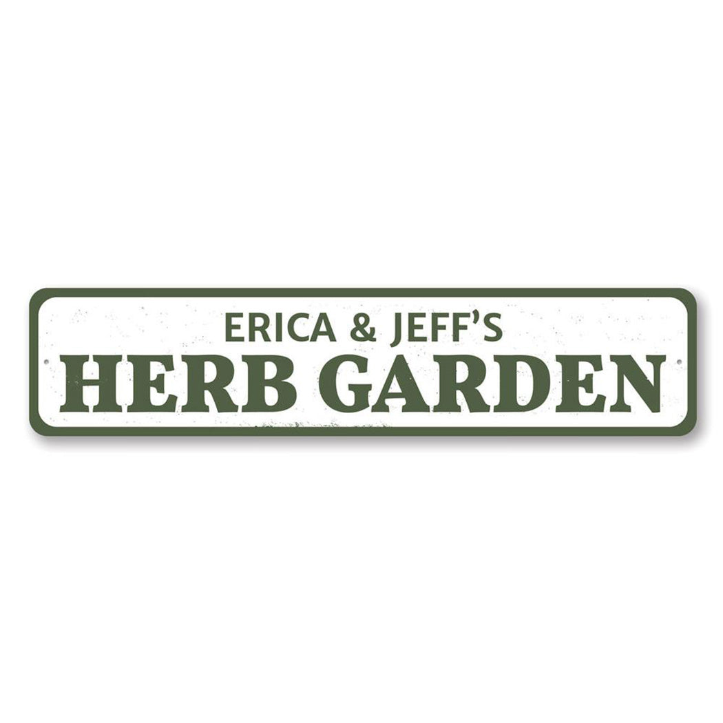 Herb Garden Metal Sign