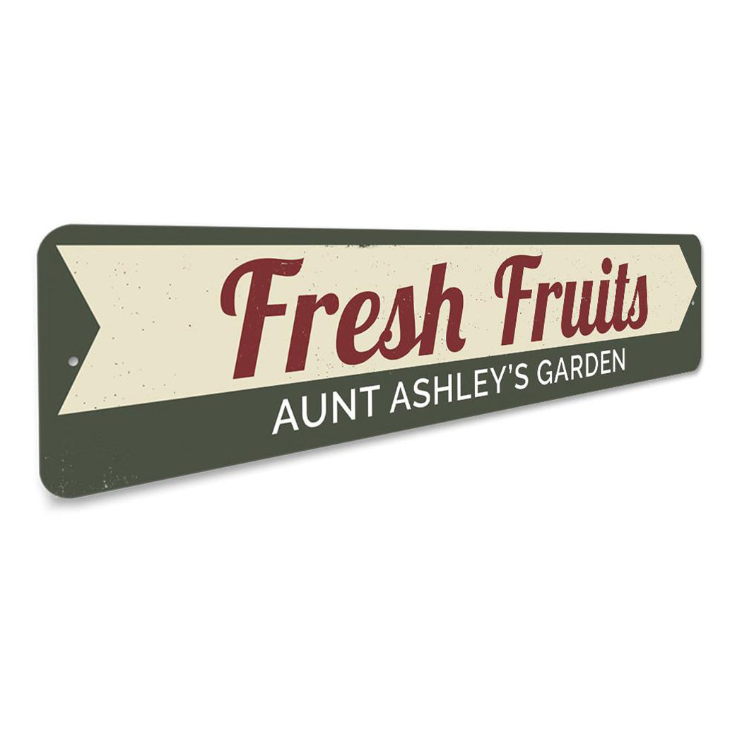 Fresh Fruits Sign