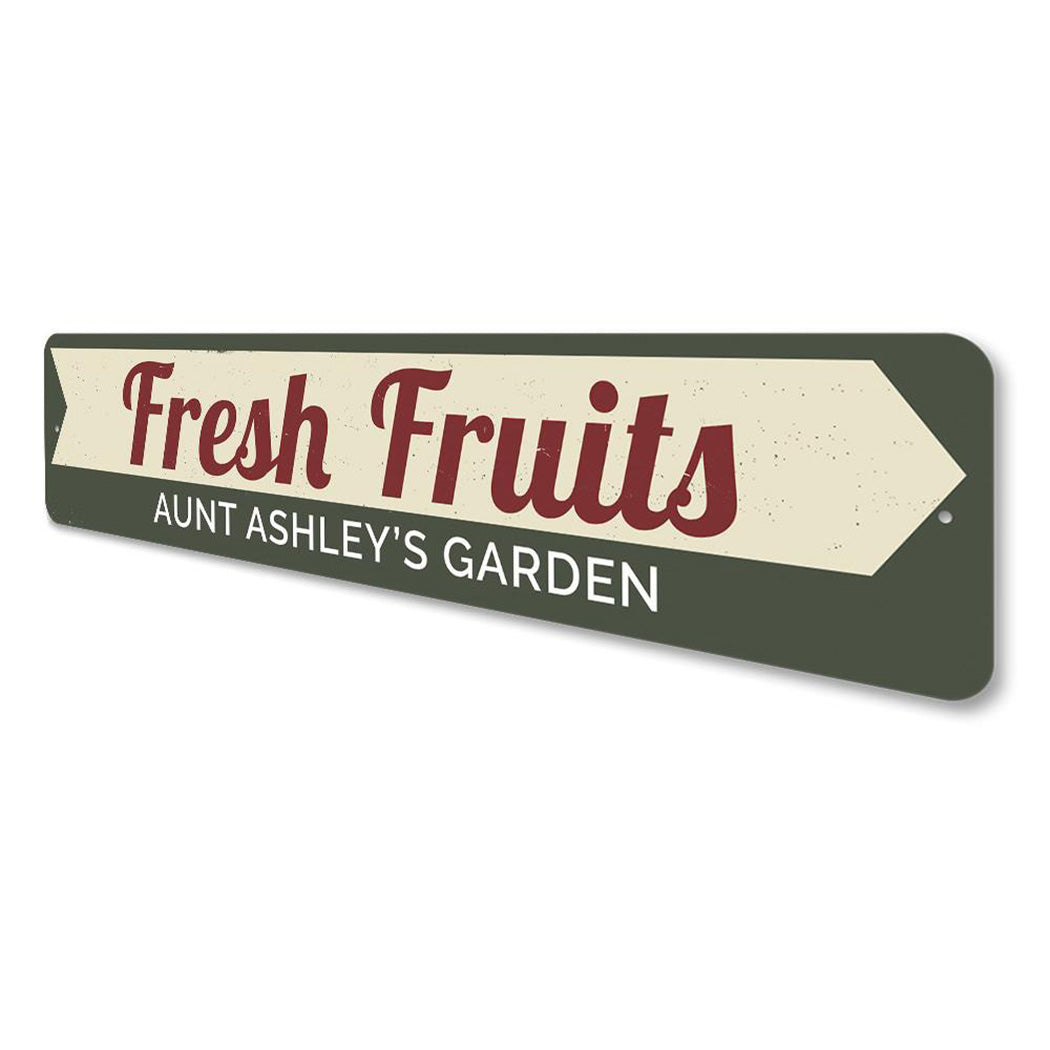 Fresh Fruits Sign