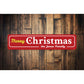 Family Merry Christmas Snowflake Sign