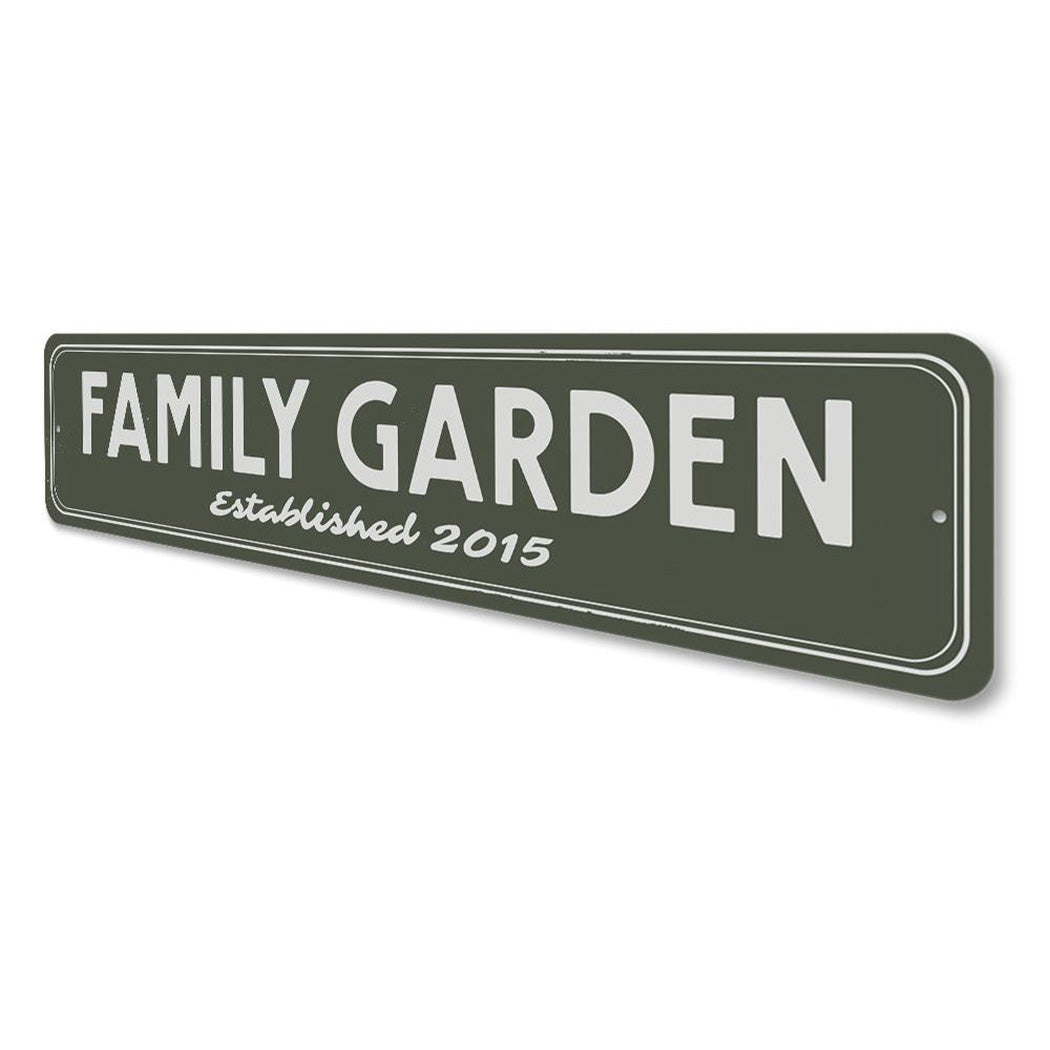 Family Garden Established Date Sign