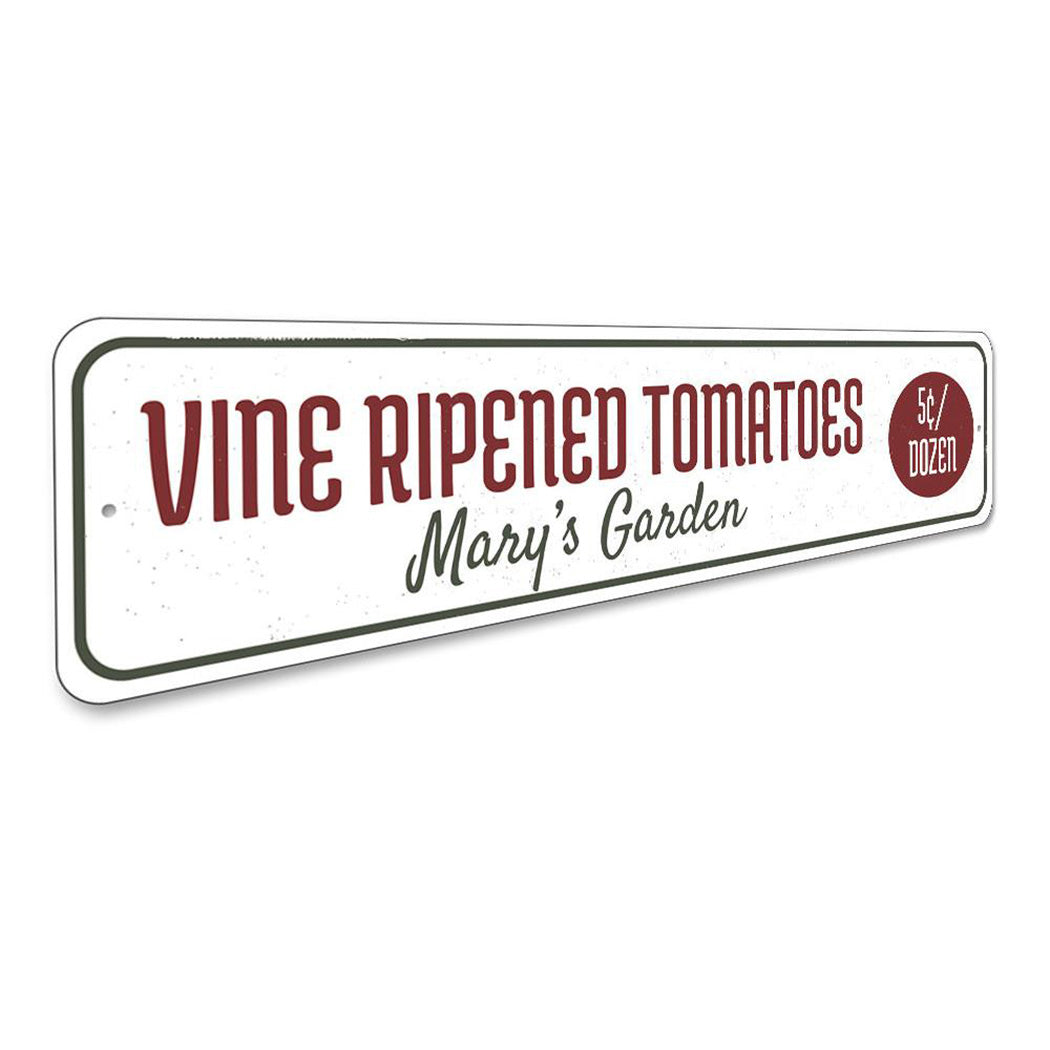 Vine Ripened Tomatoes Sign