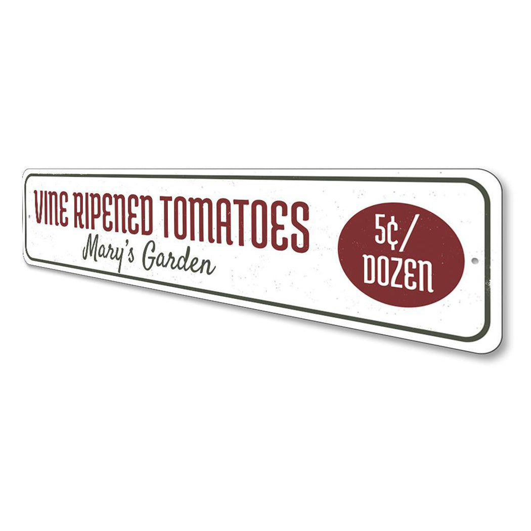 Vine Ripened Tomatoes Sign