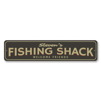 Fishing Shack Metal Sign