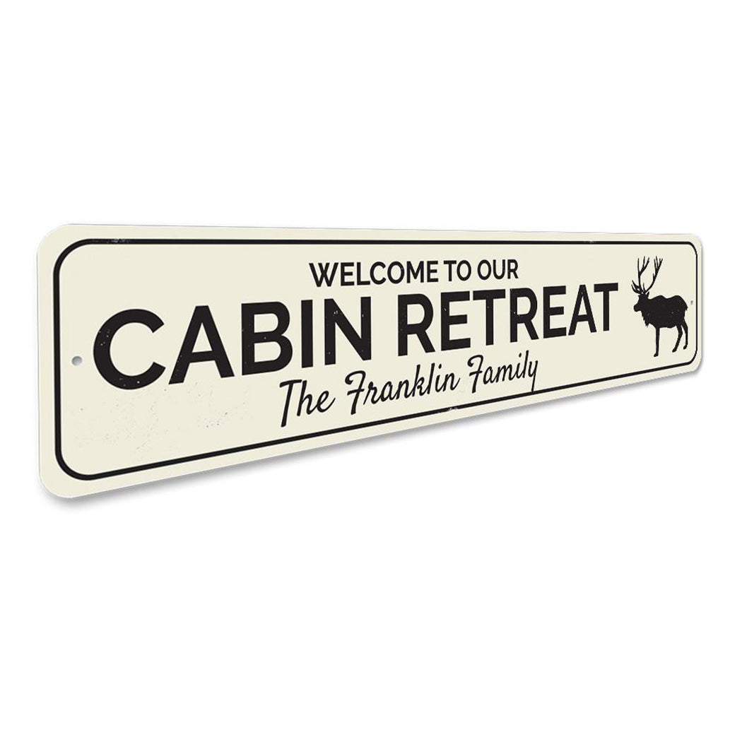 Cabin Retreat Sign