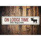 On Lodge Time Sign