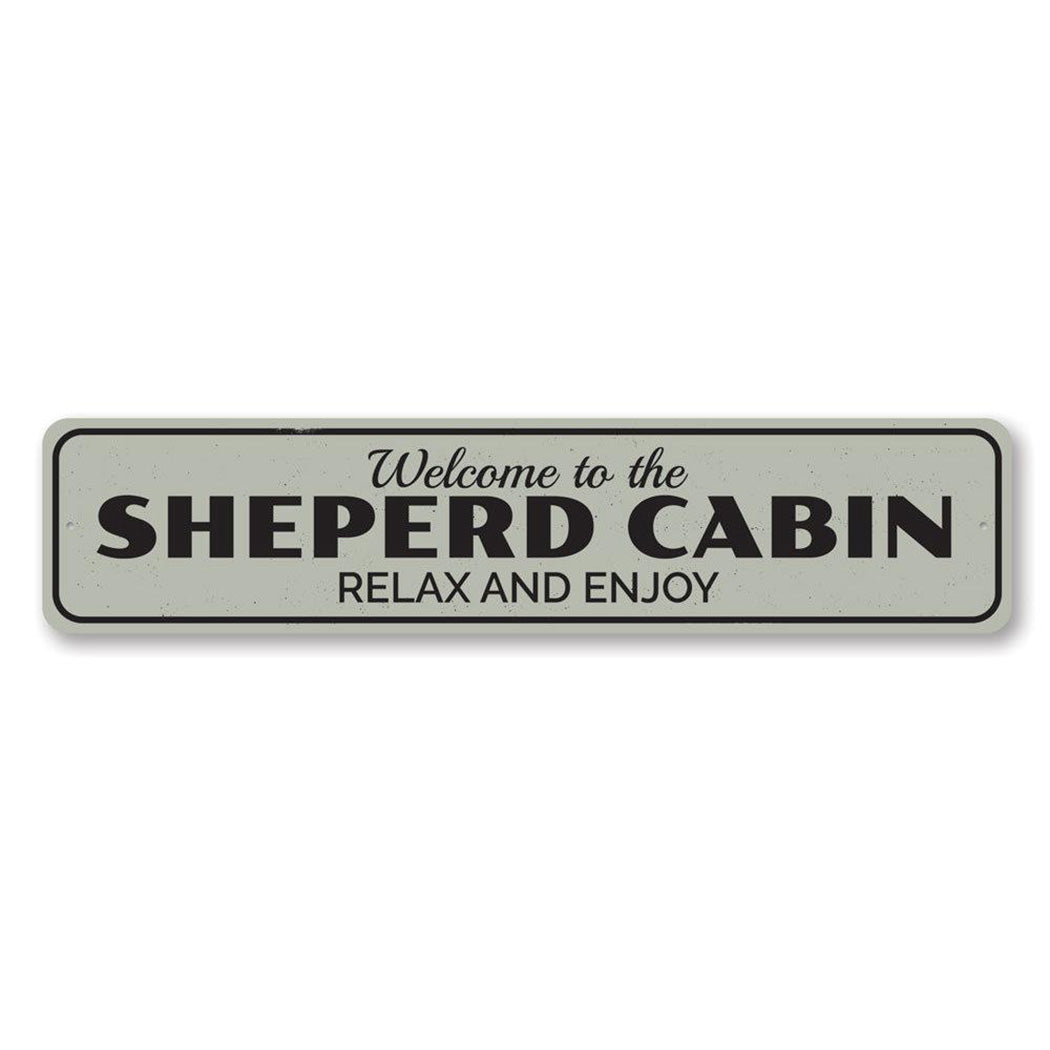 Cabin Relax & Enjoy Metal Sign