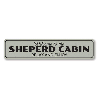 Cabin Relax & Enjoy Metal Sign