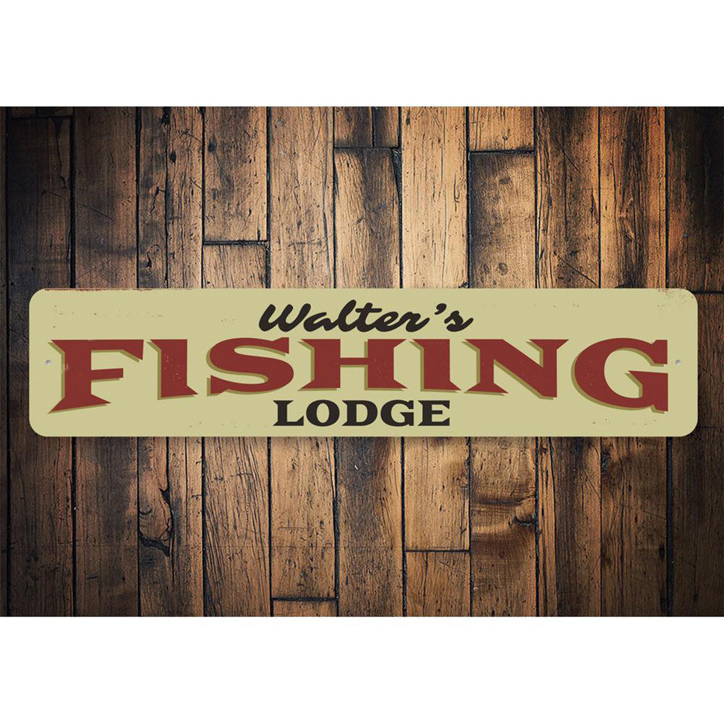 Fishing Lodge Name Sign