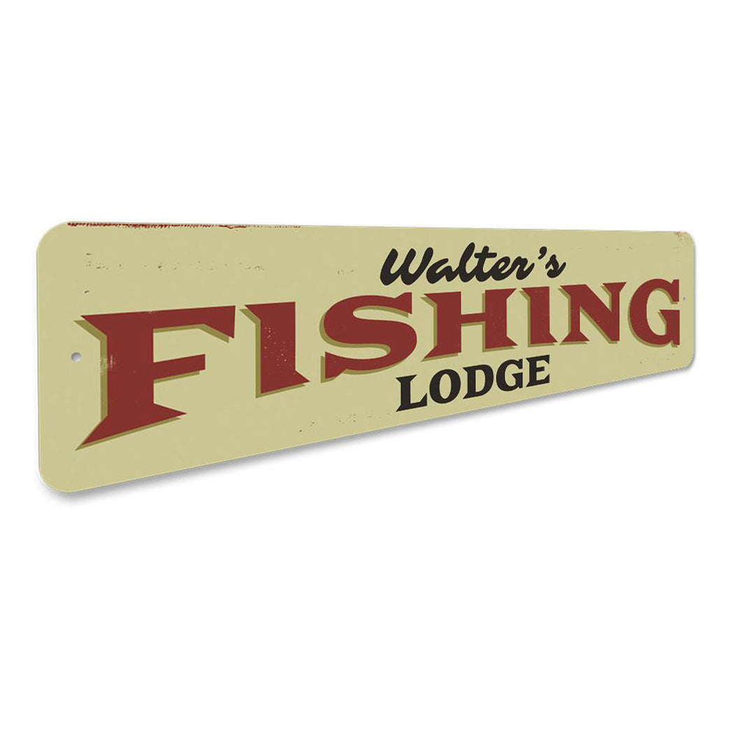 Fishing Lodge Name Sign