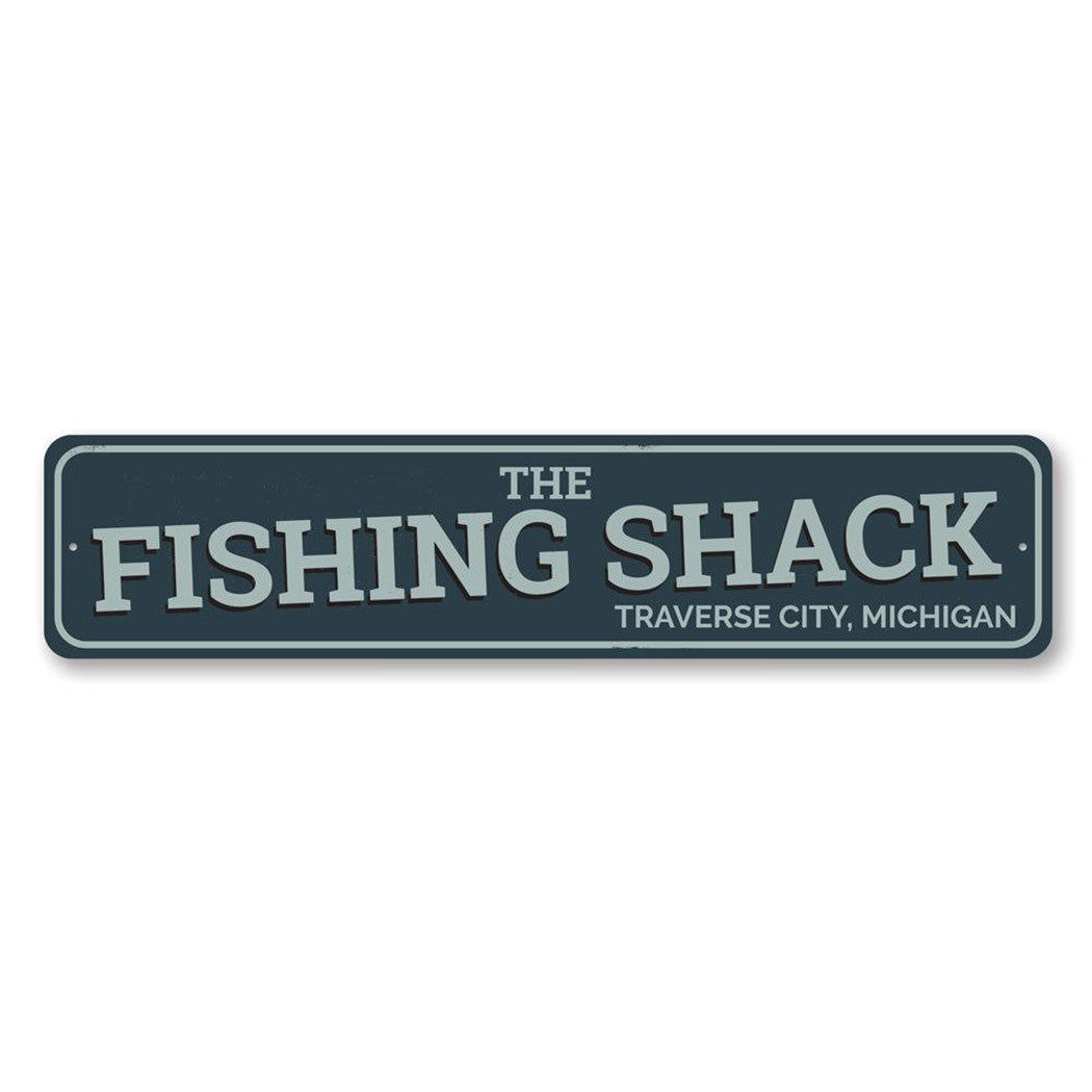 The Fishing Shack Metal Sign