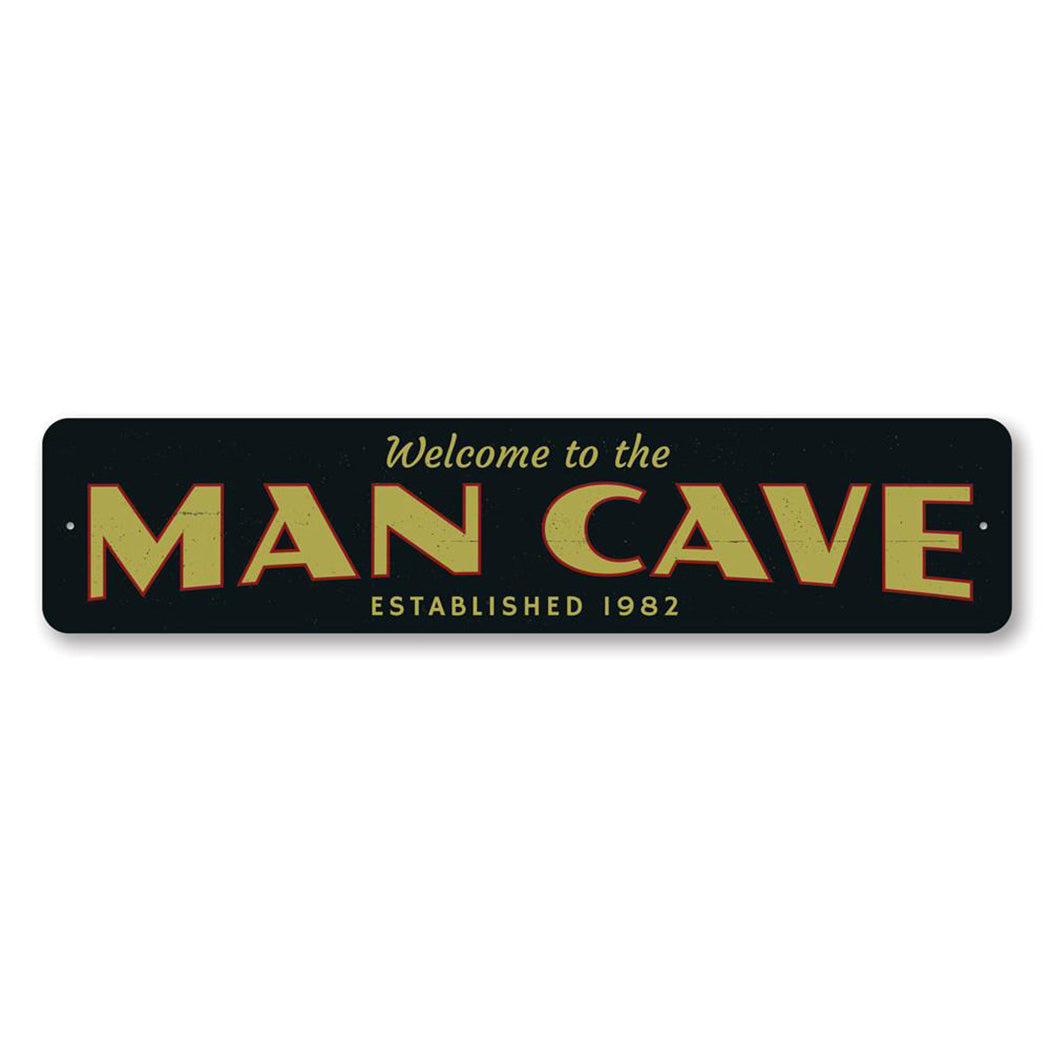 Man Cave Welcome Metal Sign