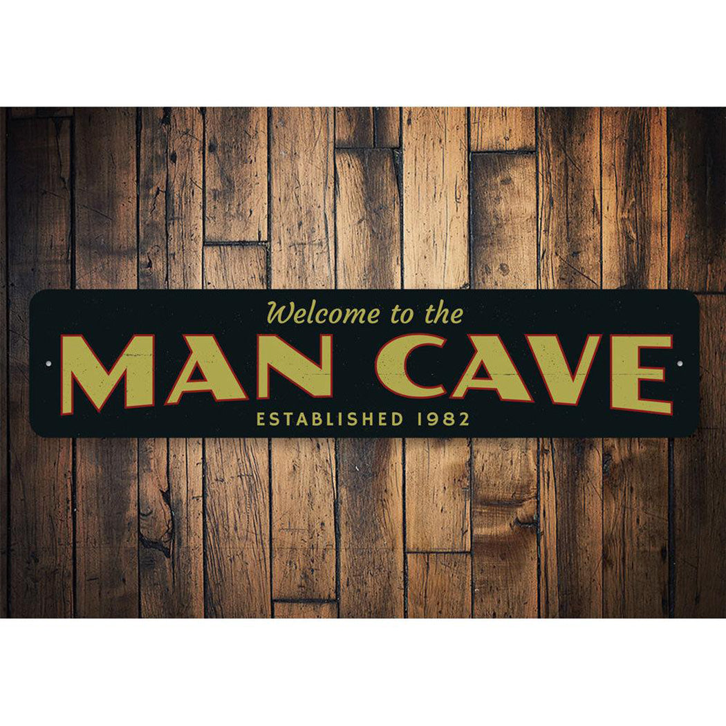 Man Cave Welcome Sign