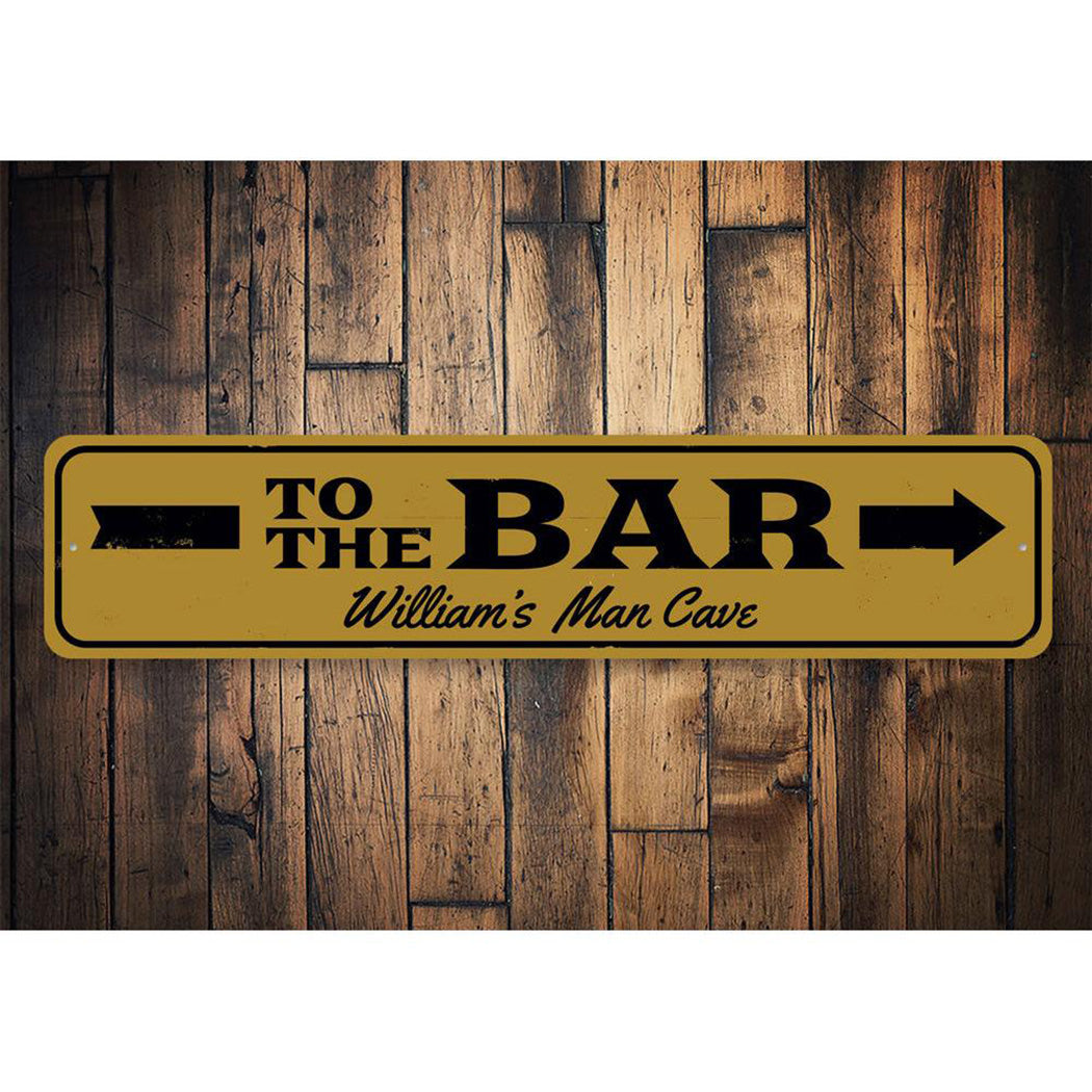 To the Bar Arrow Sign