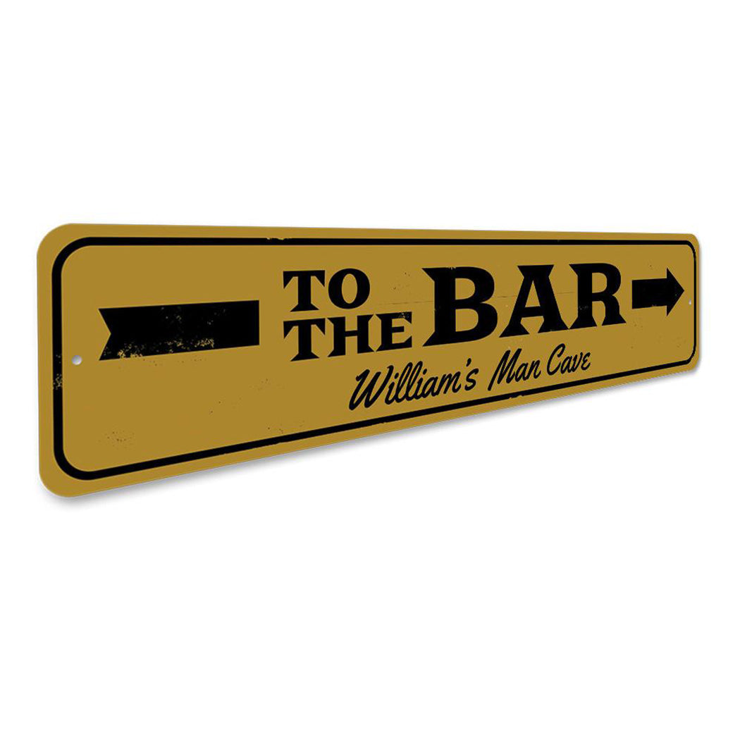 To the Bar Arrow Sign