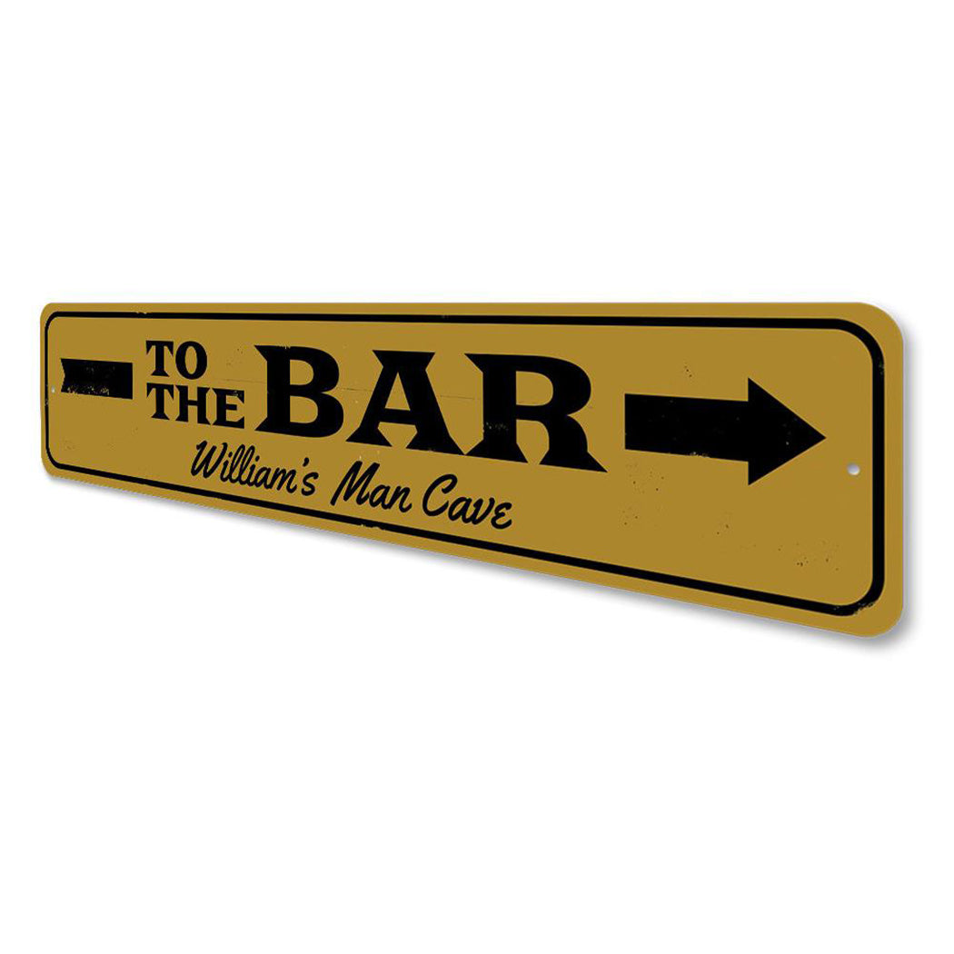 To the Bar Arrow Sign