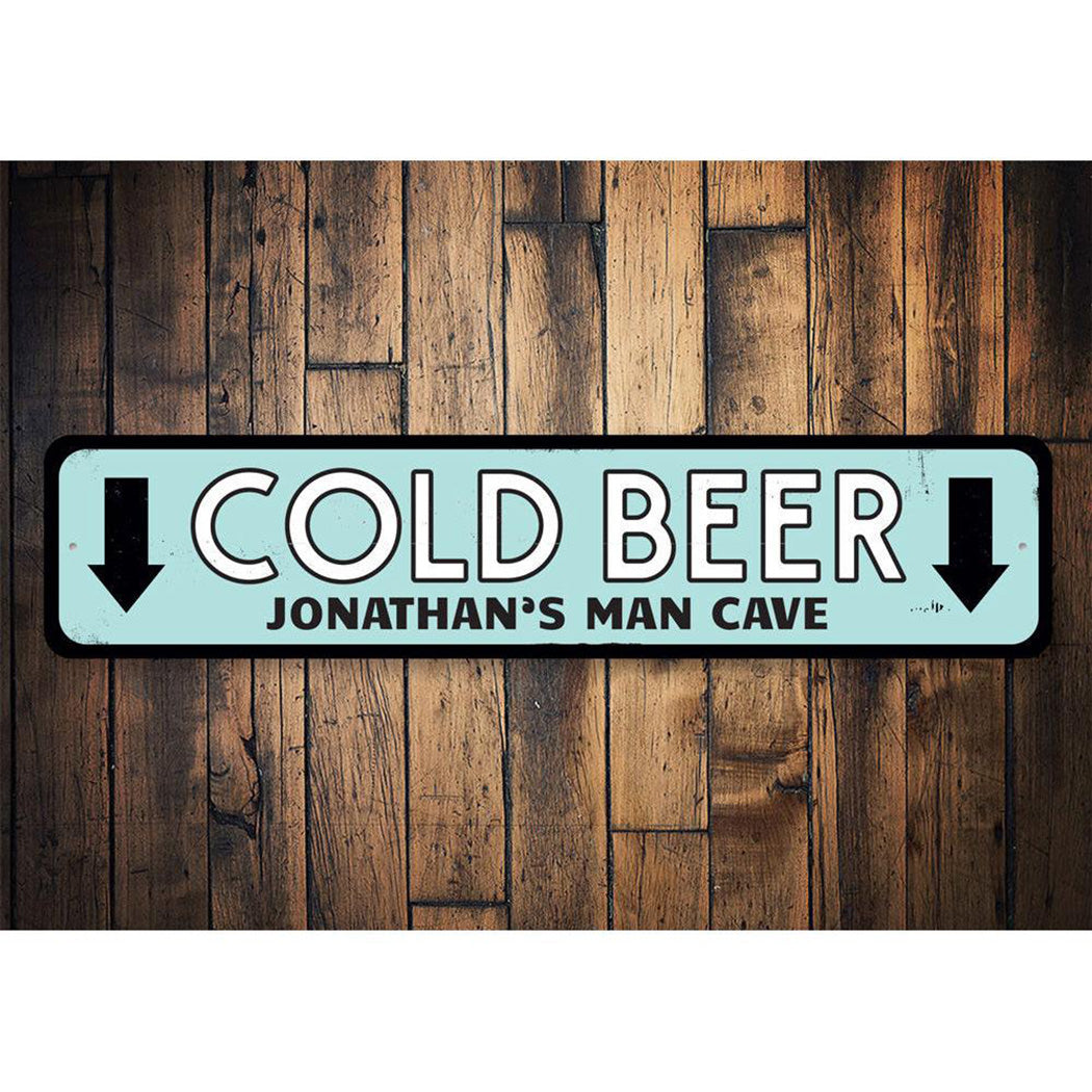 Cold Beer Arrows Sign