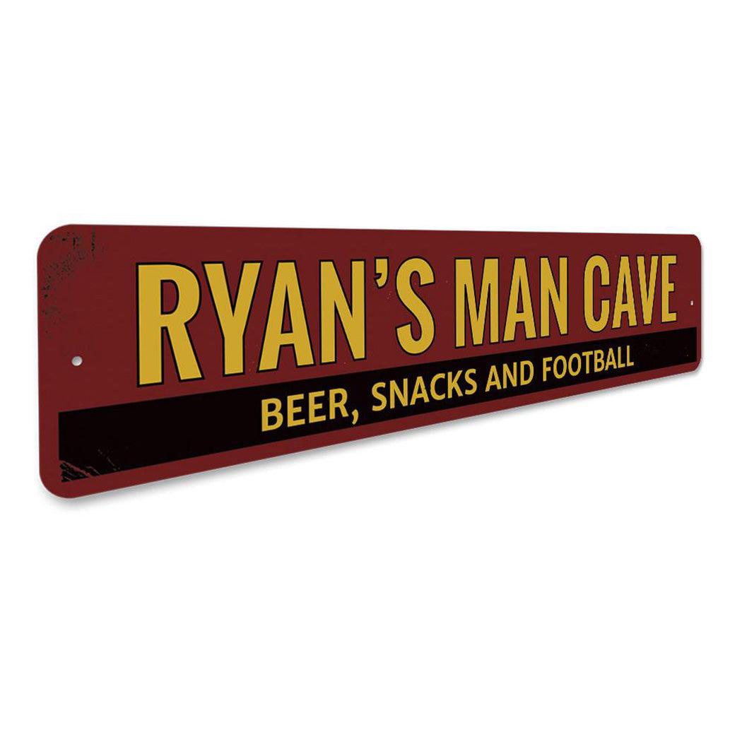 Beer Snacks & Football Sign