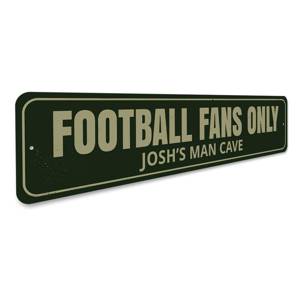 M Fans Only Sign Football Fans Only Sign – Lizton Sign Shop Wholesale