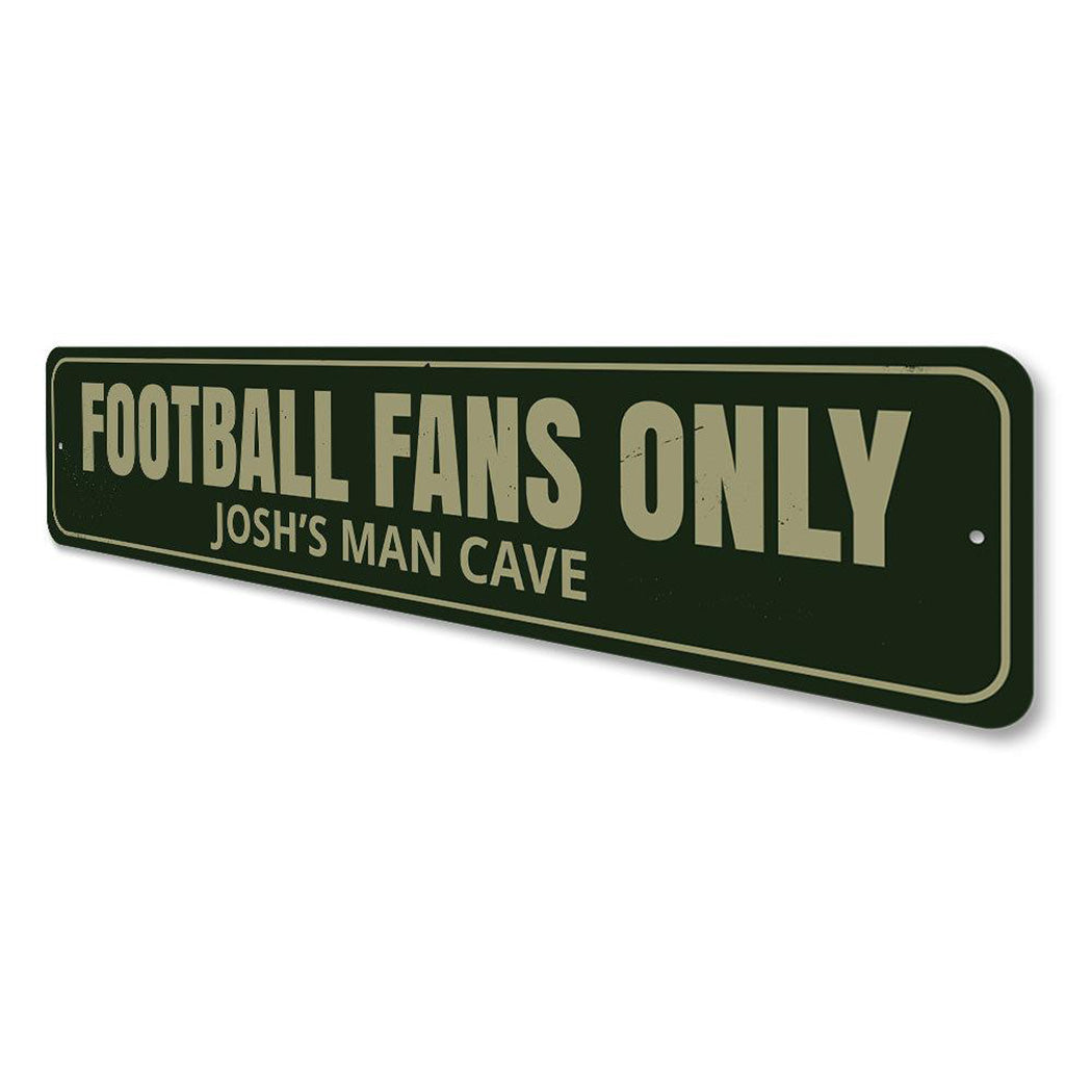 M Fans Only Sign Football Fans Only Sign – Lizton Sign Shop Wholesale