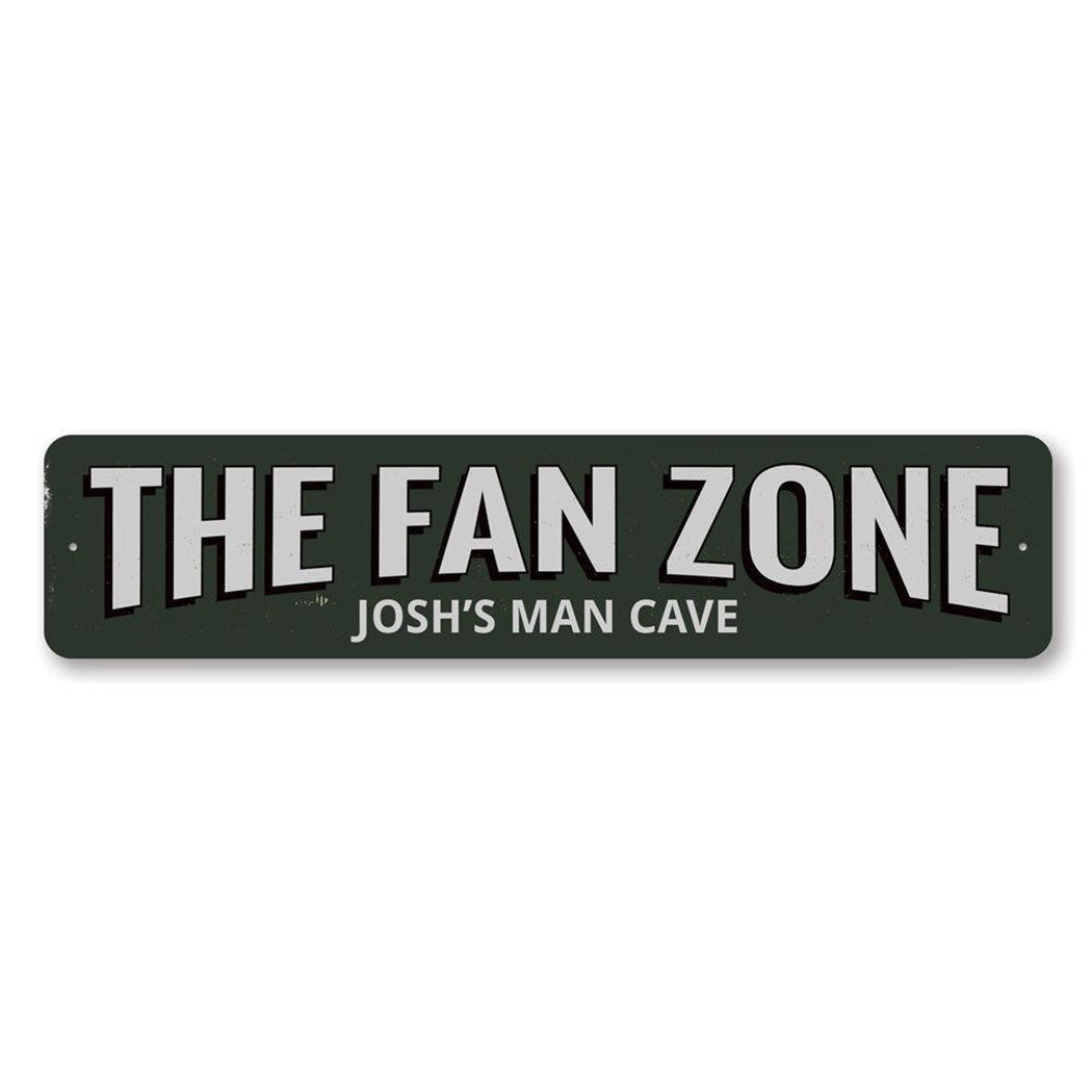 Fan Zone Metal Sign