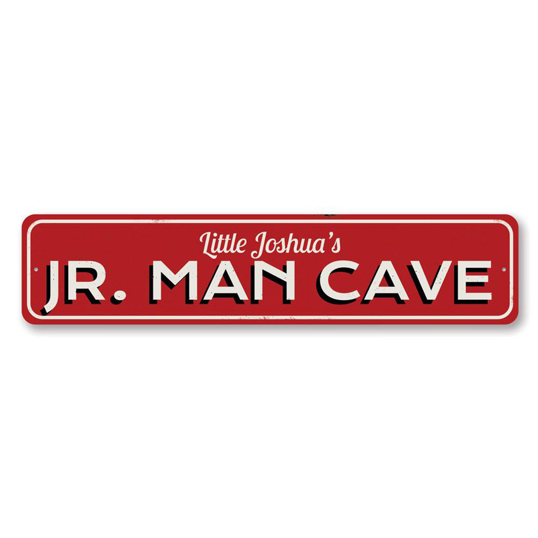 Jr Man Cave Metal Sign