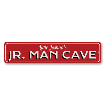 Jr Man Cave Metal Sign