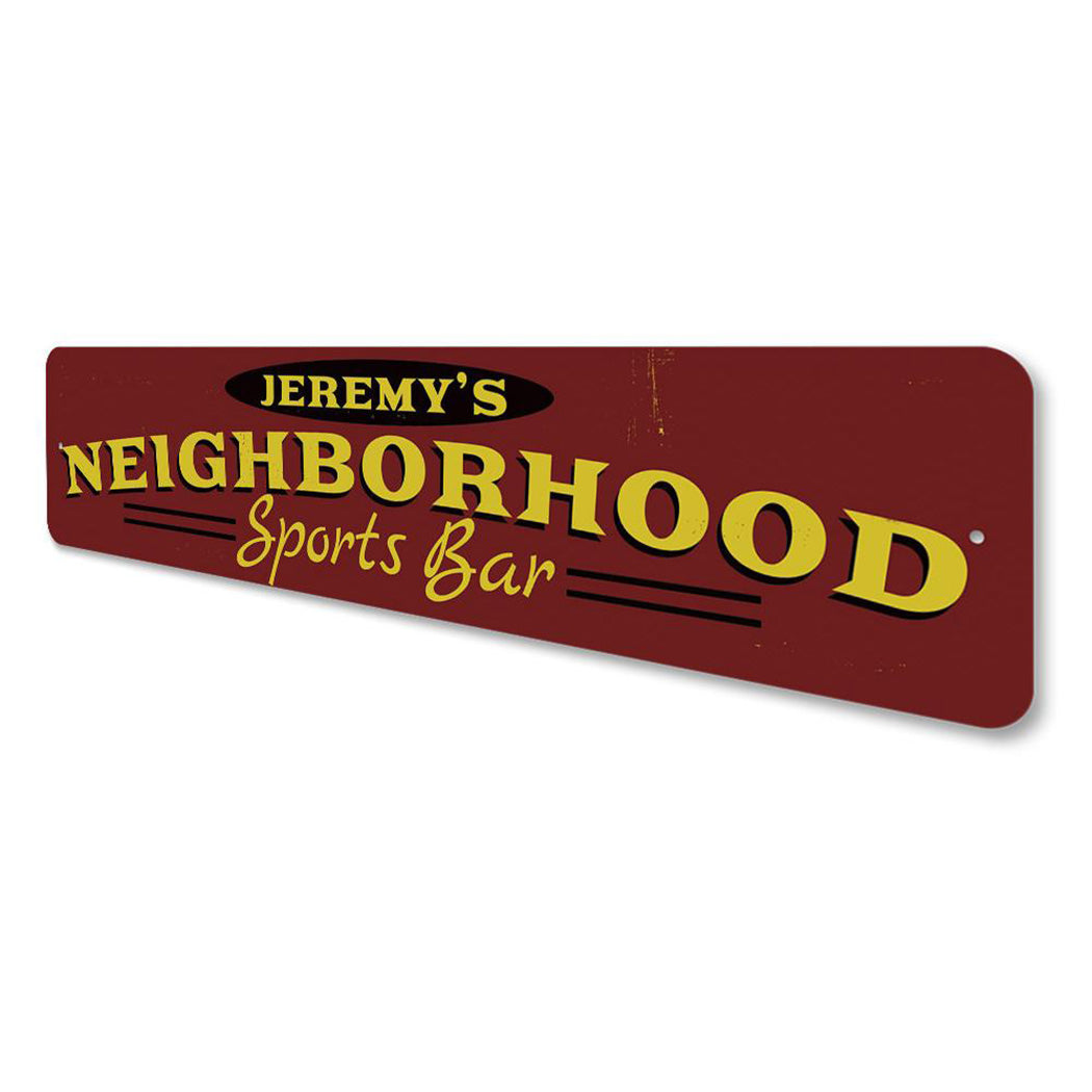 Neighborhood Sports Bar Sign